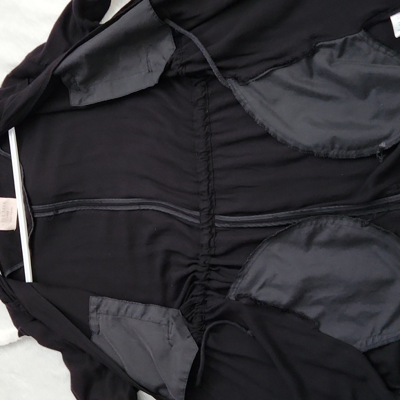 Love Tree Black Hooded Light Jacket size Large - Picture 9 of 10